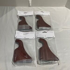 4 Kirsch Wood Trends Brackets 3.5 Inch Return for 1 3/8 Inch Pole 5611EG083